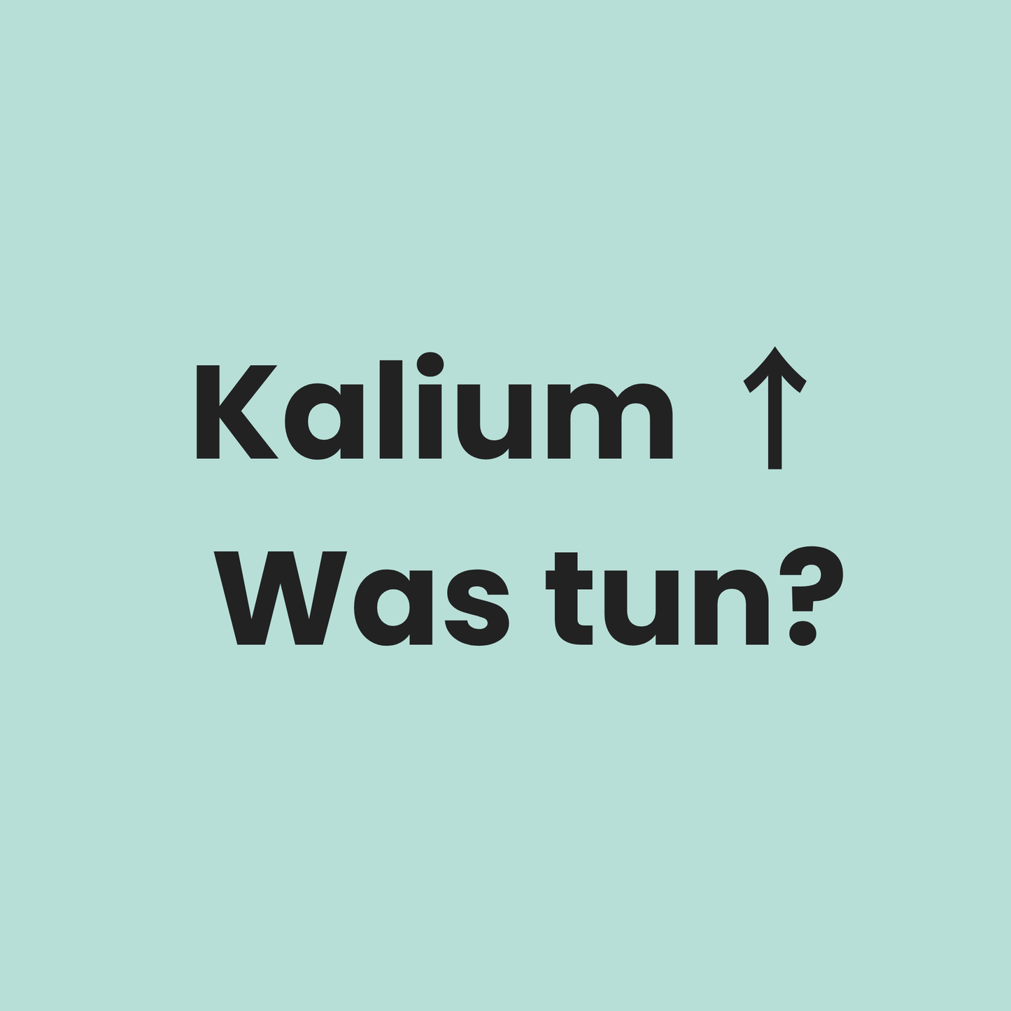 Kaliumanstieg – was tun bei Hyperkaliämie?