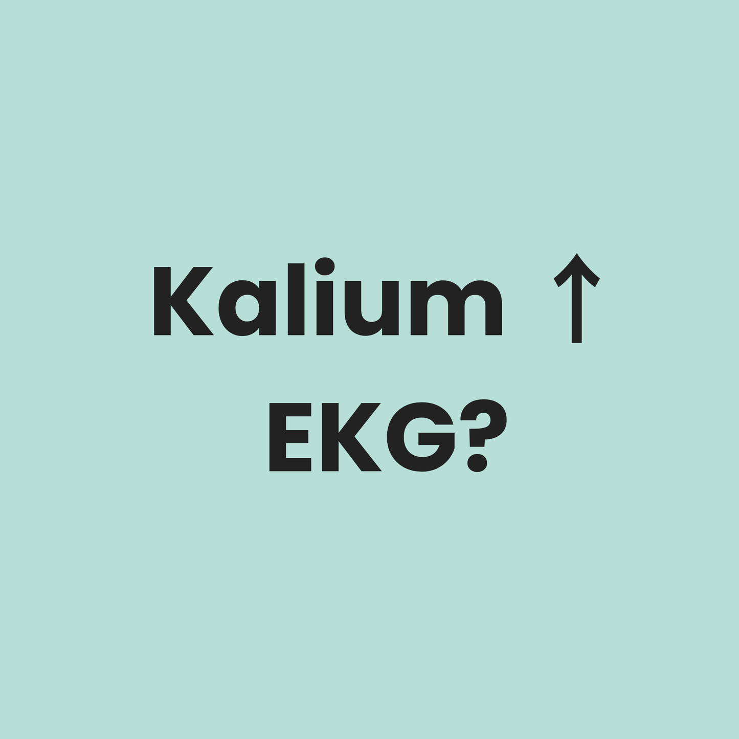 Kaliumanstieg – was passiert im EKG?