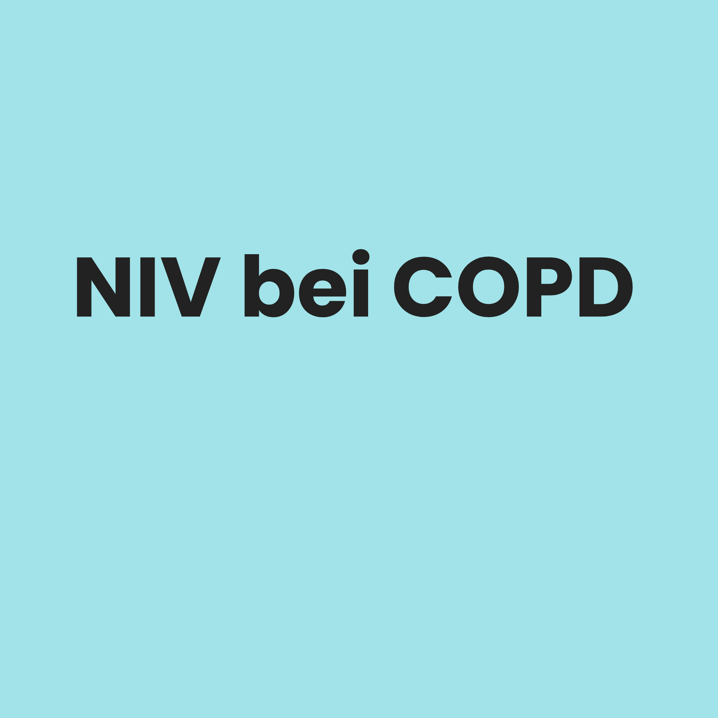 Warum steigt CO₂ bei COPD – und wie hilft NIV?